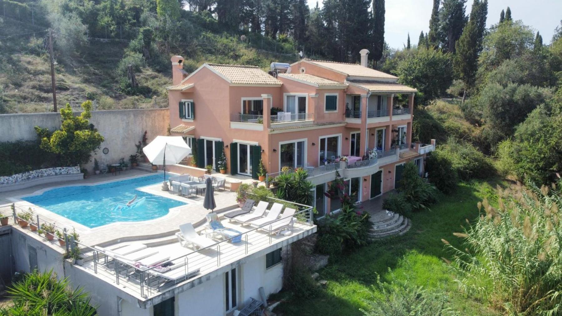 Casa T With Amazing Views In Corfu Vila Kontokali Exterior foto
